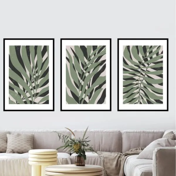 طقم لوحات جدارية فنية شوتا 120X80 سم - برواز اسود