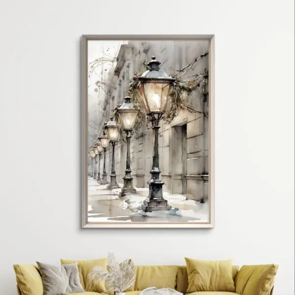 لوحة طباعة كانفس بإطار لايت 70×120سم - متعدد الالوان