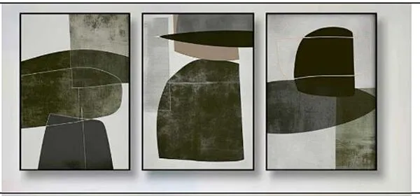 لوحة فنية عمل يدوي شايبز 90×70سم 3 قطع
