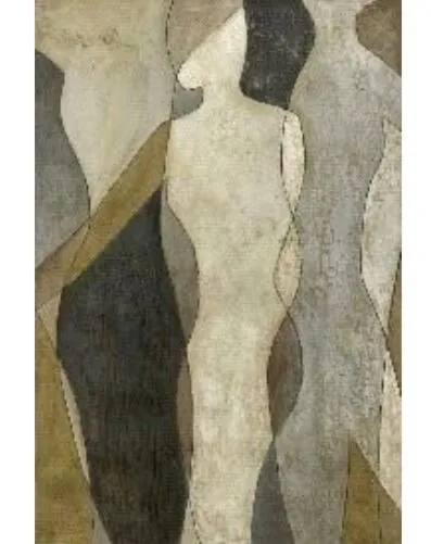 لوحة فنية طباعة كانفس عمل يدوي جاناي 70×120