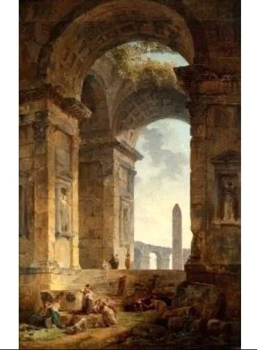 لوحة فنية طباعة كانفس عمل يدوي شيرو 70×120