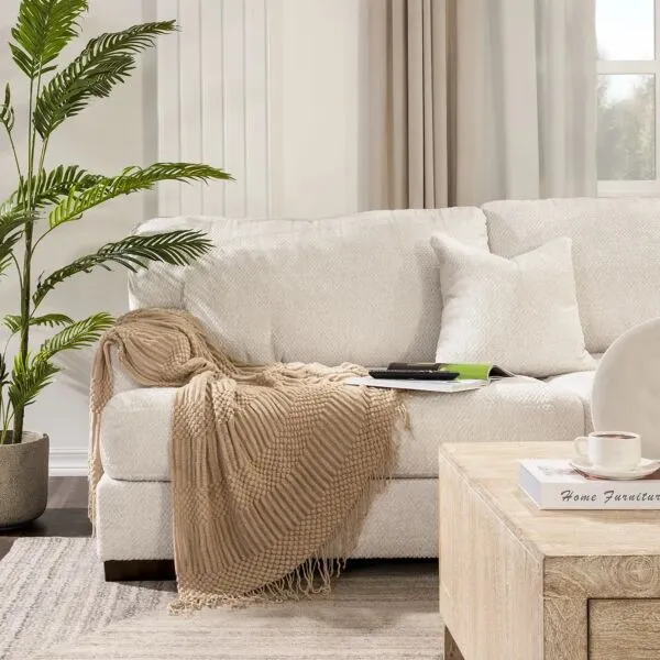 شال كنب 127X154سم اوريلا - بني