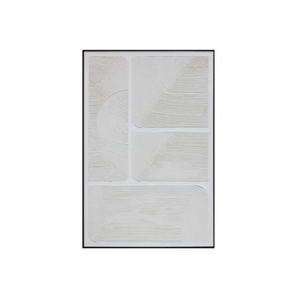 لوحة جدارية طلاء سواي  90×60 سم - ابيض