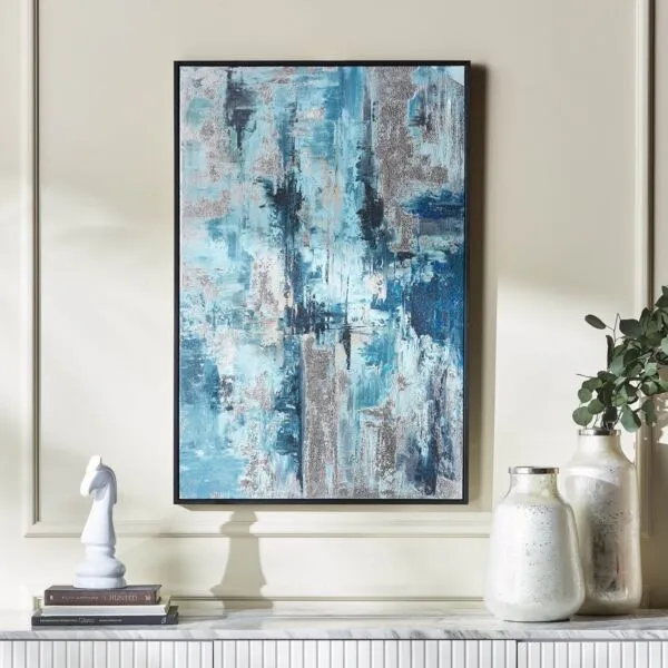 زينة حائط كانفاس مؤطرة 60x90 سم - فروست