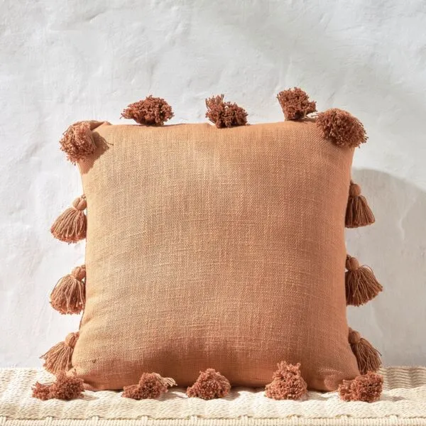 غطاء وسادة فريتا - بني - 45x45 سم