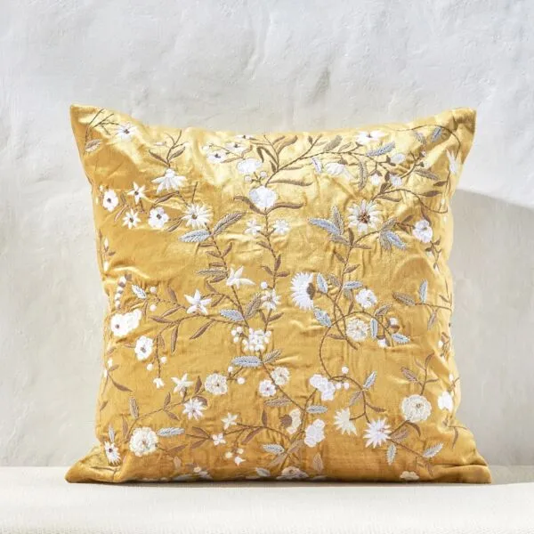 غطاء وسادة ديكور شانتال 45x45 سم - ذهبي