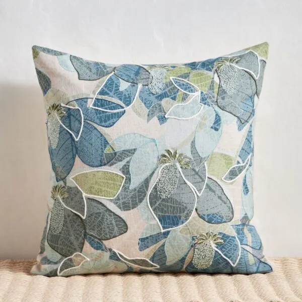 غطاء وسادة ديكور ريفر 45x45 سم - اخضر ومتعدد الالوان