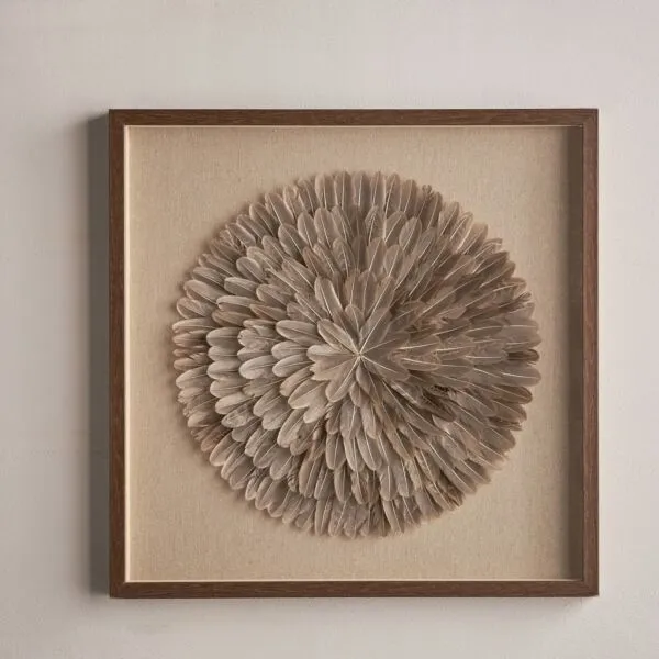 ديكور جداري صندوق الظل جاردينيا - 60x60 سم