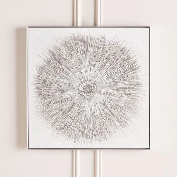 زينة حائط كانفاس مؤطرة - أيتانا - 80x80 سم