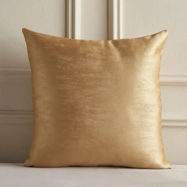 غطاء وسادة ديكور جاكار تيسني 50x50 سم - ذهبي