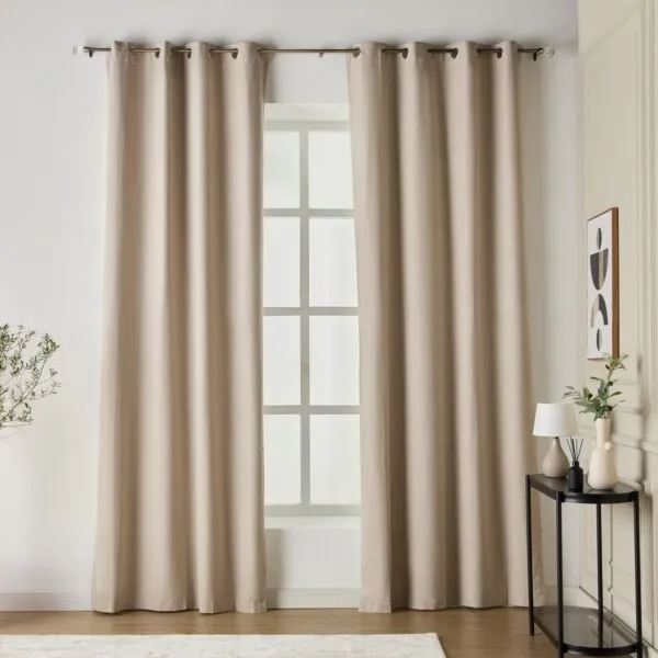 طقم ستائر معتّمة قطعتين - موناليز - 135x300 سم