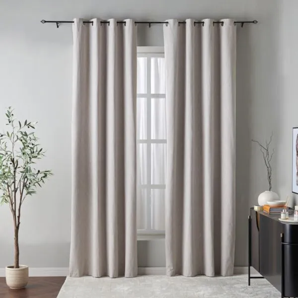 طقم ستائر معتّمة قطعتين - مونالي - 135x300 سم