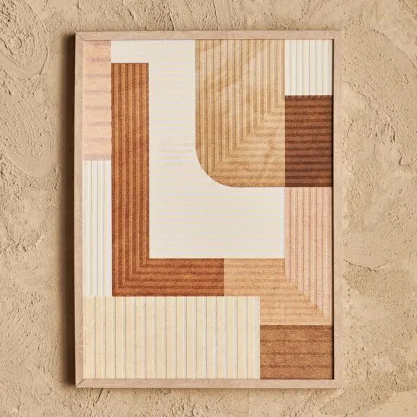 زينة حائط كانفاس مؤطرة - ري - 45x60 سم