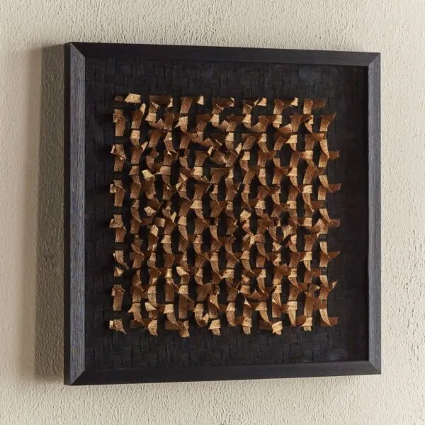 ديكور جداري صندوق ظل مزخرف هارون - 60x60 سم