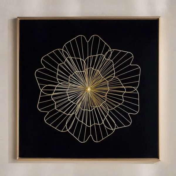 زينة حائط كانفاس مؤطرة - أليل- 80x80 سم