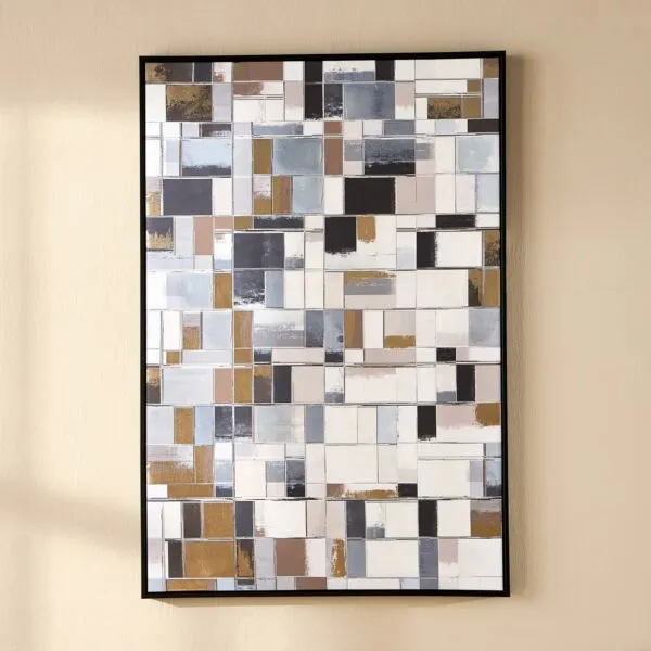 زينة حائط كانفاس مؤطرة - إليا - 83x123 سم