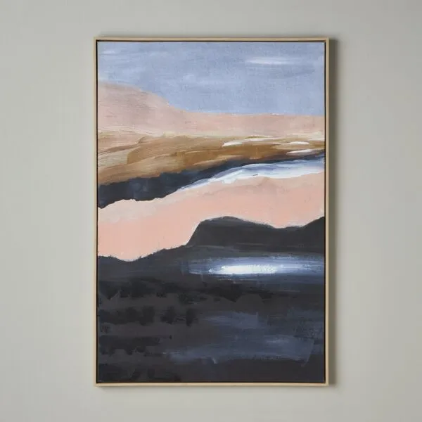 زينة حائط كانفاس مؤطرة - أورورا - 83x123 سم