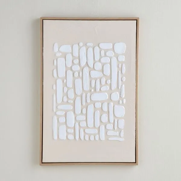زينة حائط كانفاس مؤطرة - رودو - 60x90 سم