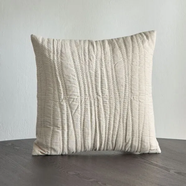 وسادة محشوة مبطنة ماو 50x50 سم - بيج