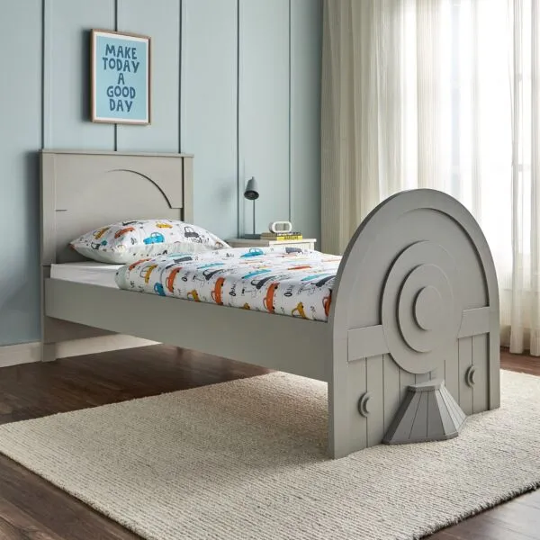 سرير توين بتصميم قطار للاطفال - 90x200 سم