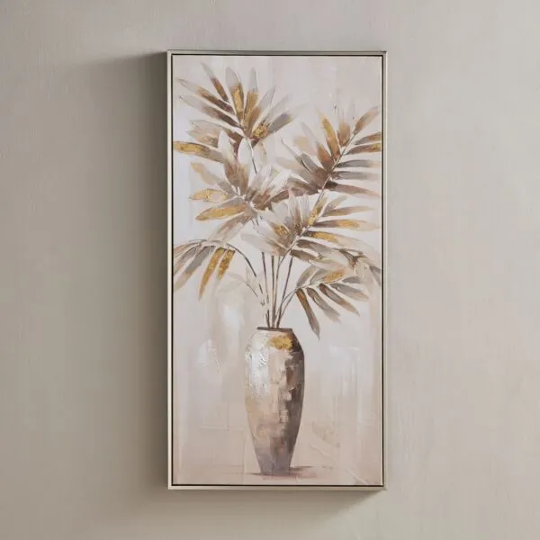 زينة حائط كانفاس مؤطرة - سافيرا- 50x100 سم