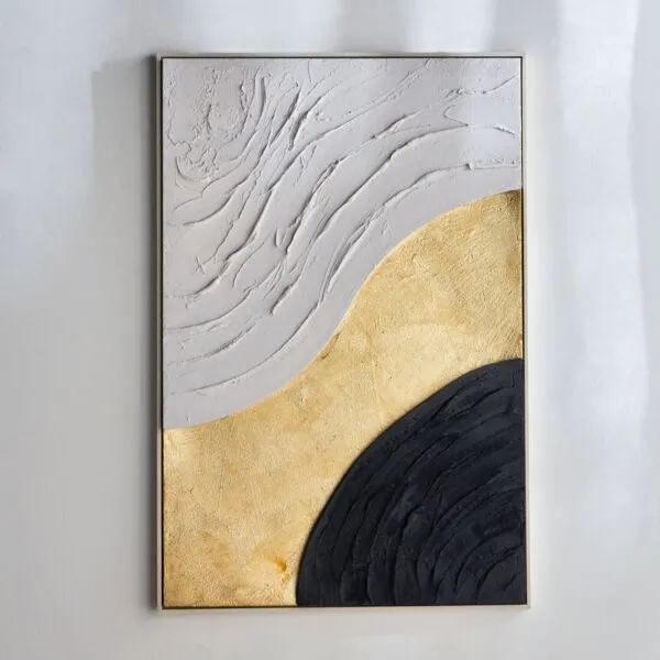 لوحة جدارية كانفاس مؤطرة بألوان زيتية ألدن - 120x80 سم