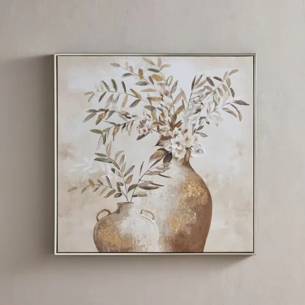 زينة حائط كانفاس مؤطرة - أرامينتا - 80x80 سم