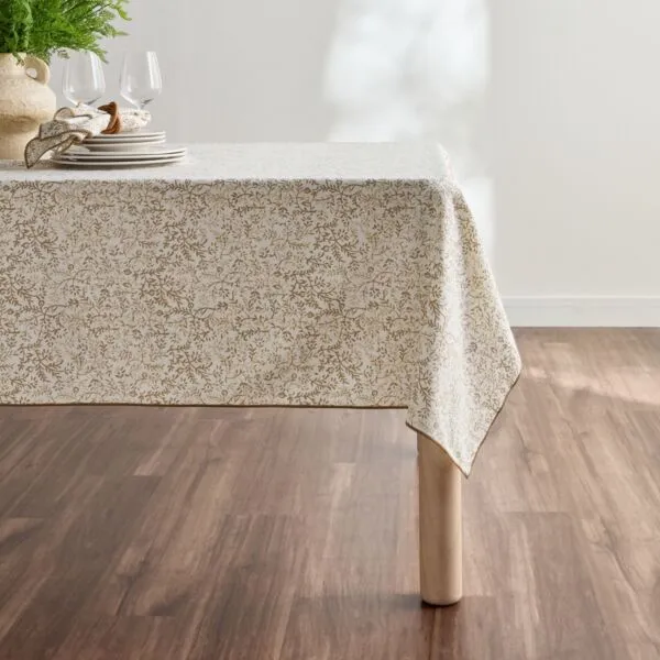 مفرش طاولة إيلويز 150x250 سم - بيج