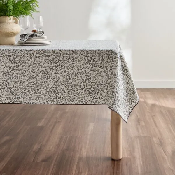 مفرش طاولة إيلويز 150x250 سم - رمادي