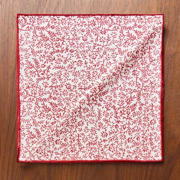 طقم مناديل سفرة 4 قطع إيلويز 45x45 سم - احمر