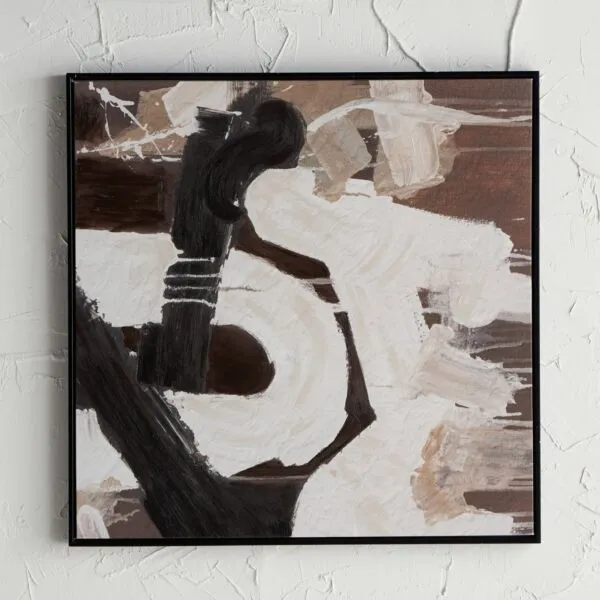 لوحة جدارية كانفاس مؤطرة حكيم - 83x83 سم