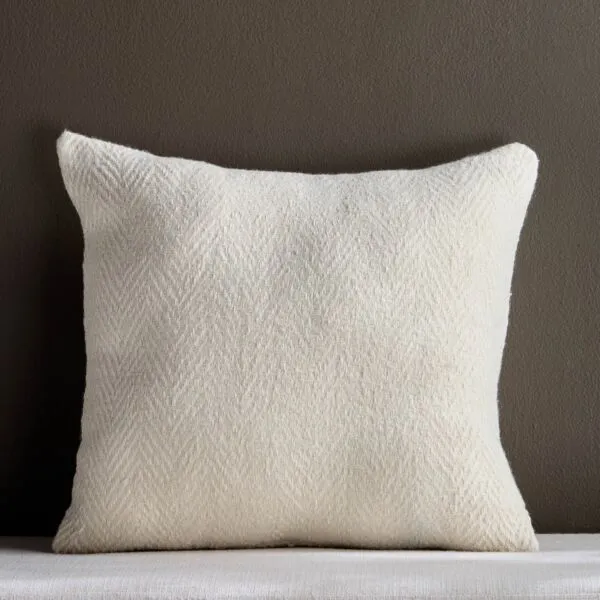 غطاء وسادة هيرينغبون نيكول 50x50 سم - كريمي