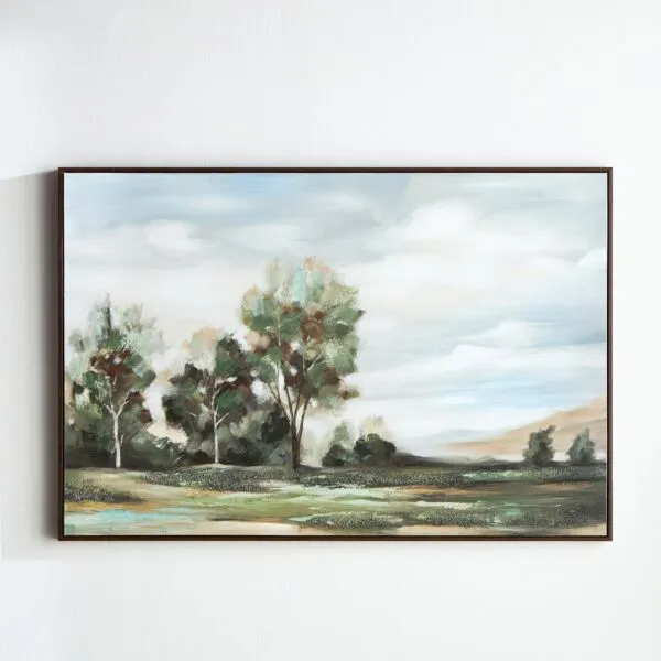 زينة حائط كانفاس مؤطرة بألوان زيتية -ليورا- 120x80 سم
