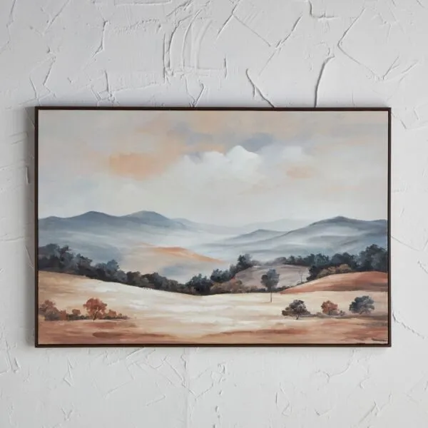 زينة حائط كانفاس مؤطرة بألوان زيتية - زانثي- 120x80 سم