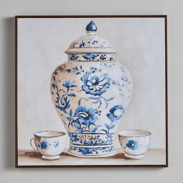 لوحة جدارية كانفاس مؤطرة - هانيلور - 80x80 سم
