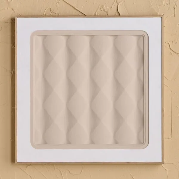 لوحة جدارية بإطار أجنيس 60x60 سم - ابيض