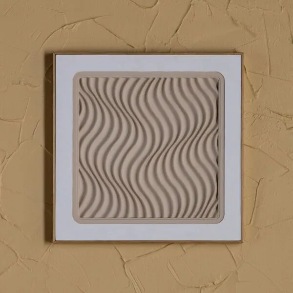 لوحة جدارية مؤطرة ثلاثية الأبعاد يالين - 60x60 سم