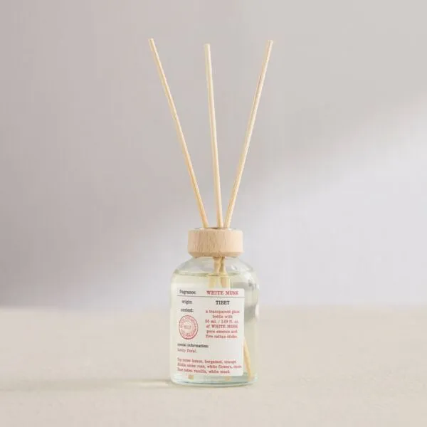 موزع عطور أعواد برائحة المسك الأبيض - جود فور هوم - 50 مل