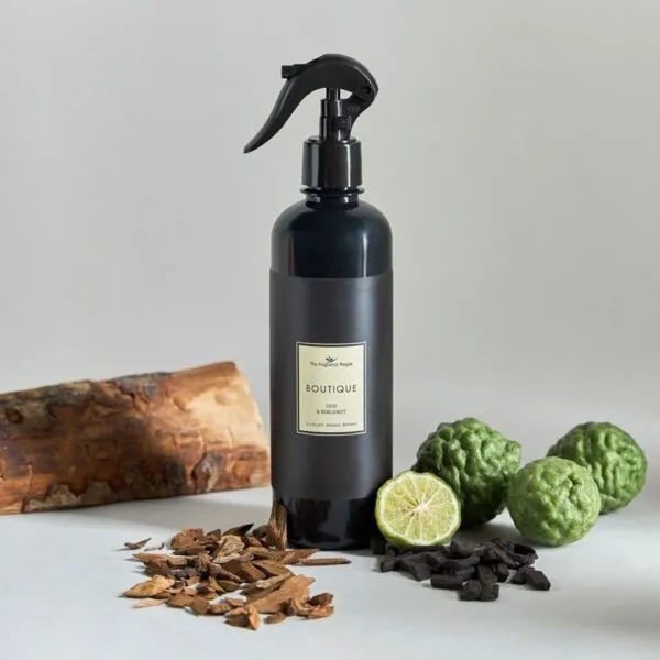 بخاخ معطر للمنزل بالعود والبرغموت - بوتيك - 500 مل