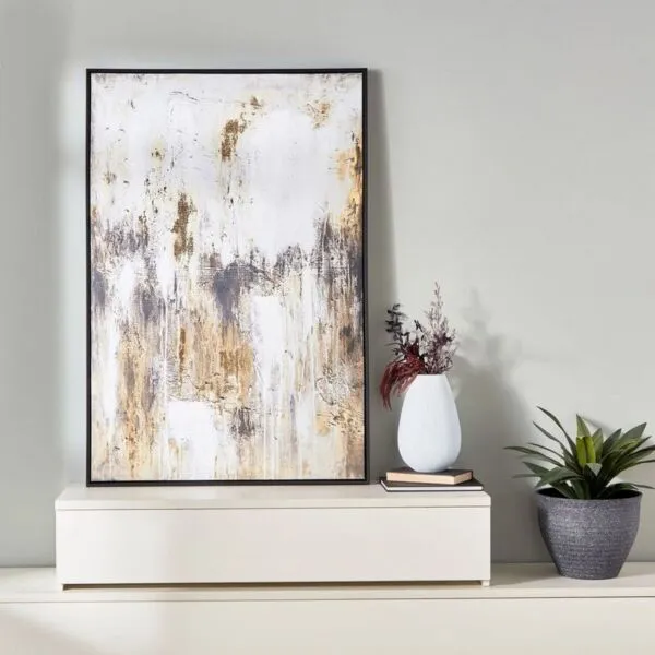 لوحة حائط كانفاس مؤطرة من ميستي هايتس - 123x83 سم