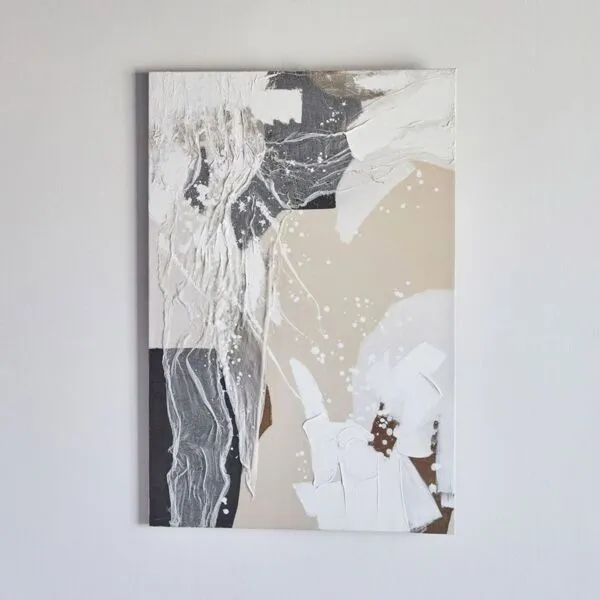 زينة حائط كانفس مطلية يدويا - 80x120 سم