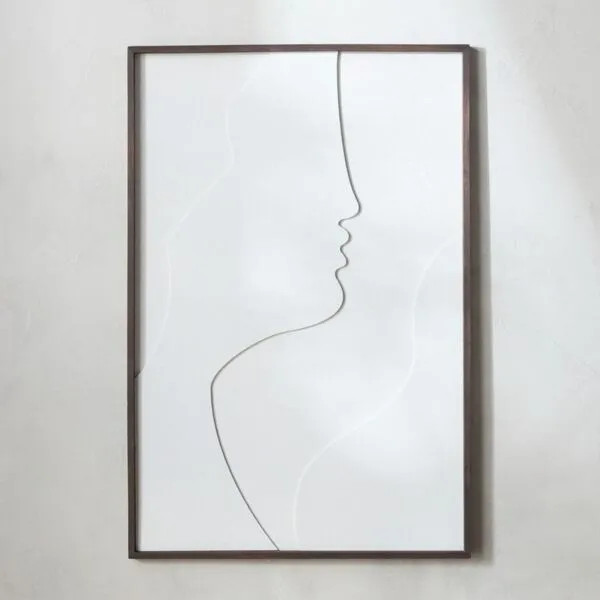 زينة حائط كانفاس مؤطرة - فالدا - 80x120 سم