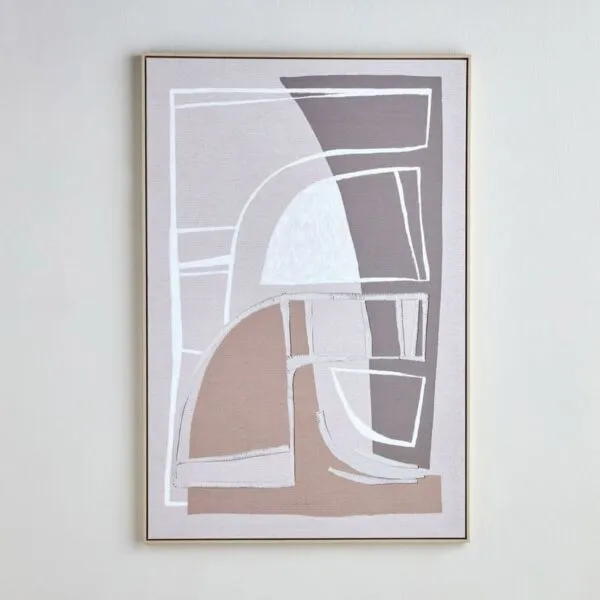 زينة حائط كانفاس مؤطرة - روكا - 100x150 سم
