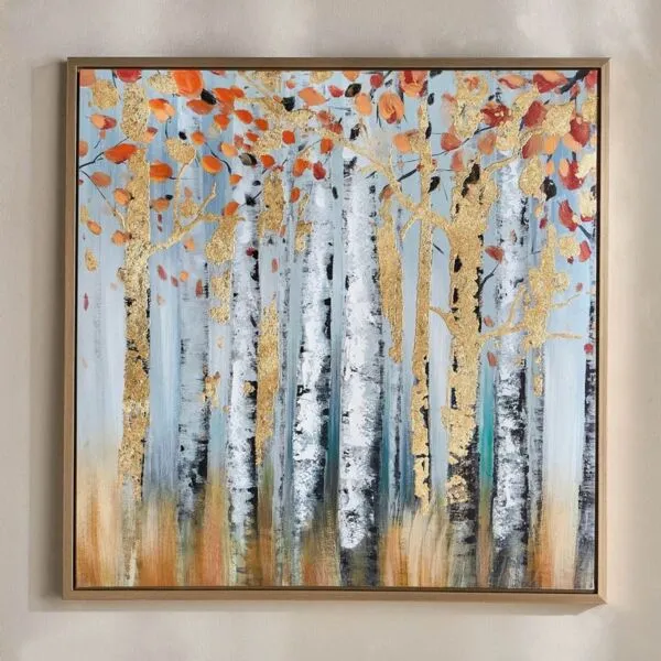 زينة حائط كانفاس مؤطرة - تاتيندا - 80x80 سم
