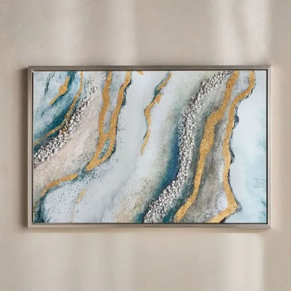زينة حائط كانفاس مؤطرة - مانيكا- 90x60 سم