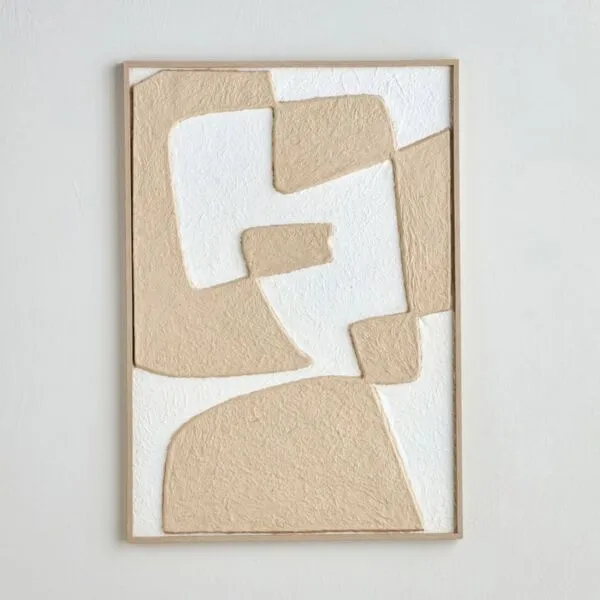 زينة حائط كانفاس مؤطرة - أجابي - 80x120 سم
