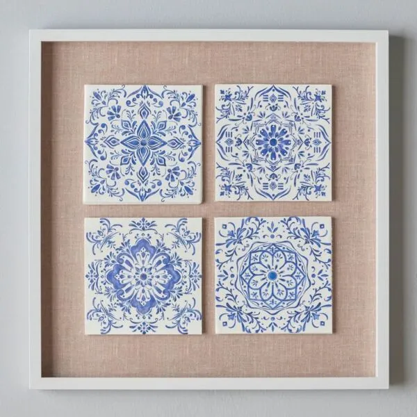 زينة حائط كانفاس مؤطرة - كاميلا- 60x60 سم