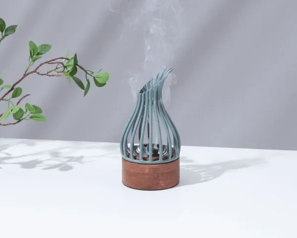 مبخرة ليف - اخضر وبني