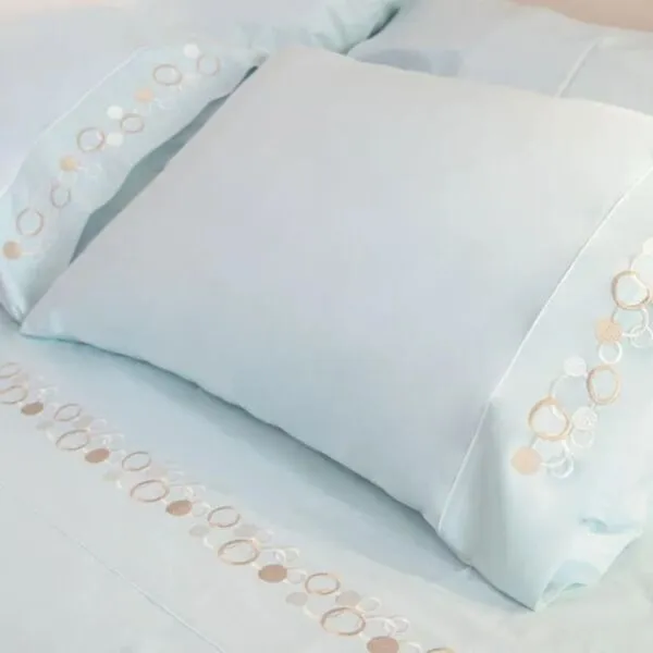 طقم غطاء سرير 200 غرزة 6 قطع دوفيه بابلز - أزرق