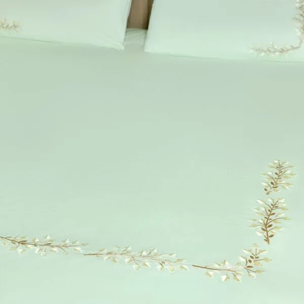 طقم غطاء سرير 600 غرزة 6 قطع دوفيه كاكتس - أخضر تفاحي